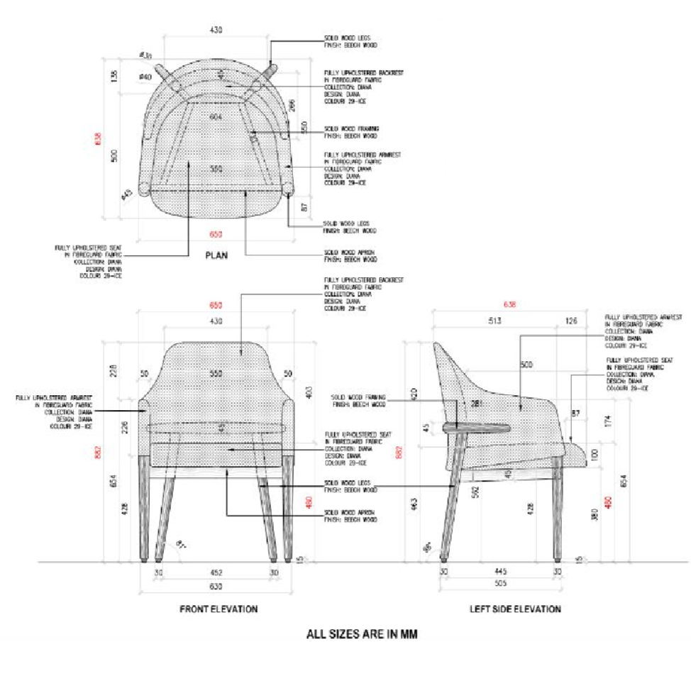 AURA SIDE ARMCHAIR