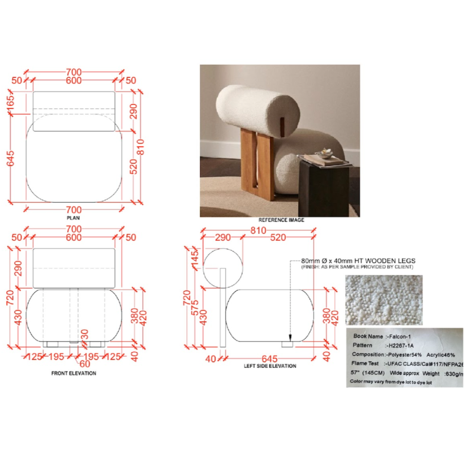 ECHO STONE ARMCHAIR