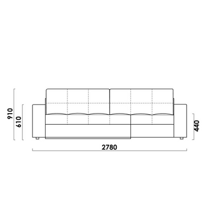 SEATTLE L-SHAPE SOFA-BED