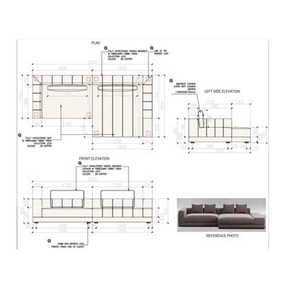 MIRALIT L-SHAPE SOFA