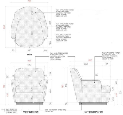 LUNA SIDE ARMCHAIR