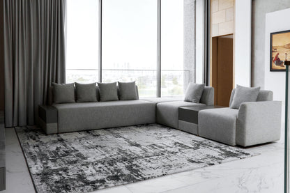 URBAN FLEX SOFA SYSTEM WITH WOODEN TABLE