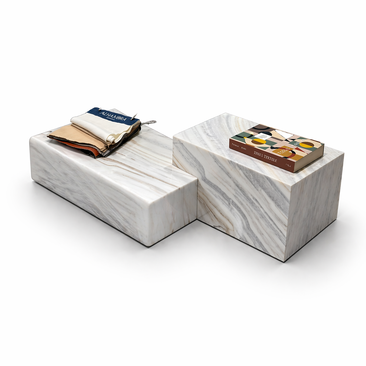 CUBE MARBLE TABLE WHITE