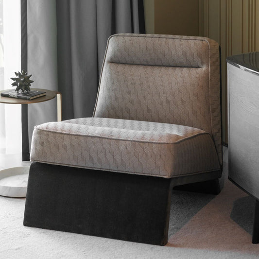 VOIDFORM ARMCHAIR WITH ANGLED BACK
