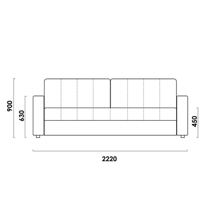 DALLAS STRAIGHT SOFA BED